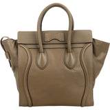 Céline Grained Calfskin Large Luggage Handbag