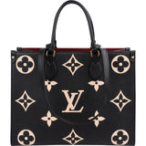 Louis Vuitton Bicolor Monogram Empreinte Calfskin OnTheGo MM Shoulder Bag