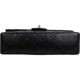 Chanel Quilted Lambskin 24K Gold Medium Double Flap Shoulder Bag