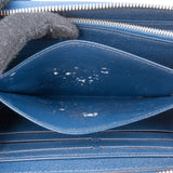 Louis Vuitton Blue Epi Leather Zippy Wallet