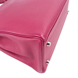 Hermès Tosca Clemence Leather Palladium Kelly 32 Handbag