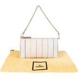 Monogram FF Zucca Pequin Rainbow Striped Pochette Accessoires Handbag