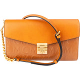 MCM Emblem Monogram Embossed Leather Patricia Crossbody Bag