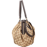 Gucci Monogram GG Canvas Sukey Satchel Shoulder Bag