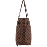 Louis Vuitton Monogram Damier Ebene Neverfull MM Shoulder Bag