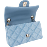 Chanel Quilted Denim Mini Rectangular Single Flap Crossbody Bag