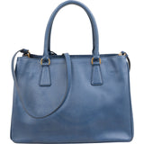 Prada Blue Saffiano Lux Galleria Handbag