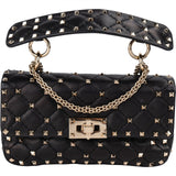 Valentino Quilted Leather Rockstud Spike Crossbody Handbag