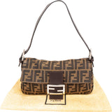 Fendi Monogram FF Zucca Baguette Shoulder Bag