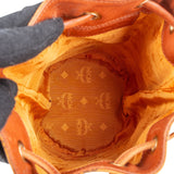 MCM Monogram Visetos Mini Drawstring Bucket Crossbody Bag