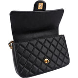 Chanel Caviar Leather Mini Rectangular Flap Coin Crossbody Bag