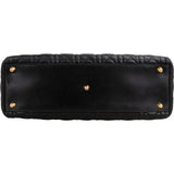 Christian Dior Noir Quilted Lambskin Medium Lady Dior Handbag