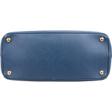 Prada Blue Saffiano Leather Large Galleria Handbag