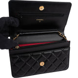 Chanel Limited Quilted Lambskin Wallet On Chain Crossbody Bag - vintageandkickz