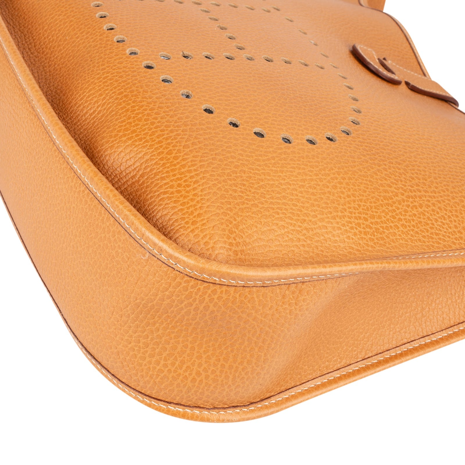 Hermès Natural Leather Evelyne GM Crossbody Bag xx leder - vintageandkickz