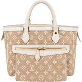 Louis Vuitton Denim Monogram Cabas Sabbia MM Handbag