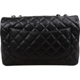 Chanel Quilted Caviar Leather Jumbo Single Flap Crossbody Bag