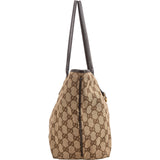 Gucci Monogram GG Canvas Abbey Interlocking G Tote Shoulder Bag