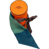 Hermès Green Twilly Tuch Scarf