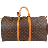 Louis Vuitton Monogram Canvas Keepall 55 Travel Bag