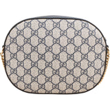 Gucci Monogram GG Supreme Small Oval Crossbody Bag