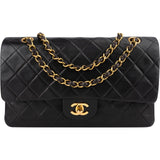 [🔄️B11 / F28] Chanel Quilted Lambskin Medium Double Flap Shoulder Bag - vintageandkickz