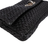 Miu Miu Matelassé Nappa Leather Hobo Crystal Embellishment Shoulder Bag