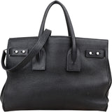 Saint Laurent Grained Leather Sac de Jour Handbag