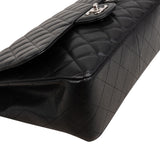 Chanel Quilted Caviar Leather Jumbo Single Flap Crossbody Bag