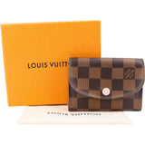 Louis Vuitton Monogram Damier Ebene Rosalie Coin Purse Mini Wallet