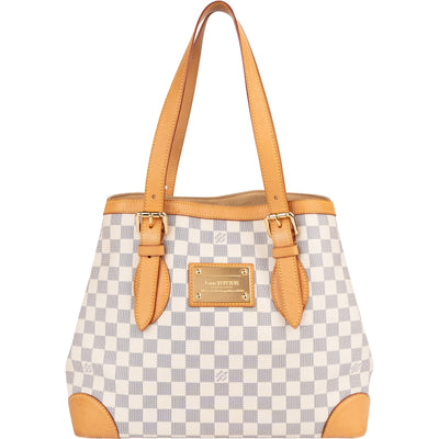 Louis Vuitton Monogram Damier Azur Hampstead GM Shoulder Bag