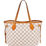 Louis Vuitton Monogram Damier Azur Canvas Neverfull PM Handbag - vintageandkickz