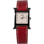 Hermès Silver Tone Heure H Women Watch HH1.210 - vintageandkickz