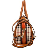 Burberry Nova-Checl Small Alchester Bowling Handbag
