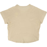 Loewe Beige Cotton Oversized Cropped Front Anagram T-Shirt (XS)