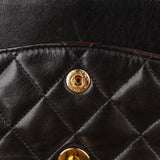 Chanel Quilted Lambskin 24K Gold Double Flap Shoulder Bag