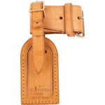 [🔄️B21 / F24] Louis Vuitton Vachetta Leather Luggage Tag - vintageandkickz
