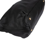 Miu Miu Black leather Vitello Lux Daino Handbag