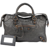 Balenciaga Grey Leather Classic City Bag Handbag