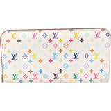 Louis Vuitton Canvas Monogram Multicolor Zippy Clip Organizer Wallet