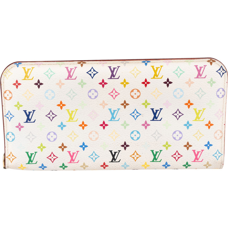 Louis Vuitton Canvas Monogram Multicolor Zippy Clip Organizer Wallet
