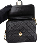 [🔄️B14 / F12] Chanel Quilted Lambskin Medium Single Flap Crossbody Bag - vintageandkickz