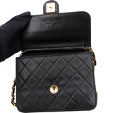 [🔄️B14 / F12] Chanel Quilted Lambskin Medium Single Flap Crossbody Bag - vintageandkickz