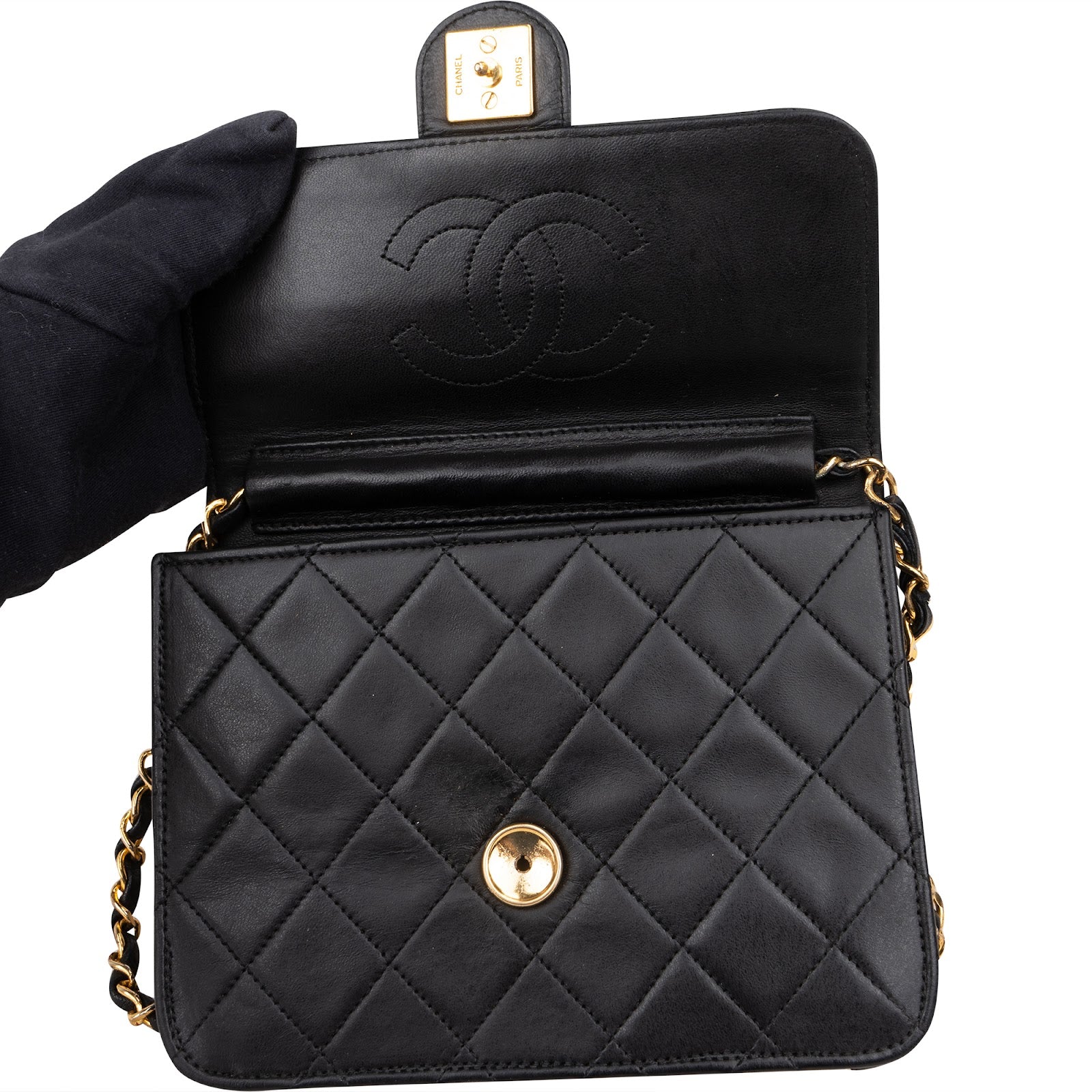 [🔄️B14 / F12] Chanel Quilted Lambskin Medium Single Flap Crossbody Bag - vintageandkickz