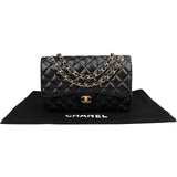 Chanel Quilted Lambskin Jumbo Double Flap Crossbody Bag