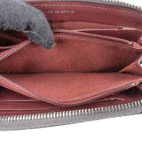 Chanel Quilted Metallic Lambskin Zip Around Wallet