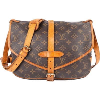 Louis Vuitton Monogram Canvas Saumur 30 Crossbody Bag - vintageandkickz