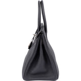 Hermès Dark Navy Bleu Togo Leather Palladium Birkin 30 Handbag