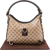 Gucci Monogram Crystal GG Abbey D-Ring Shoulder Bag