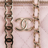 Chanel Quilted Caviar Leather Vanity Case Crossbody Bag